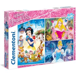 Clementoni Disney Princess legpuzzel 3 puzzels 48 stukjes