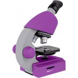 Bresser Optik violet Kindermicroscoop Monoculair 640 x Doorvallend licht