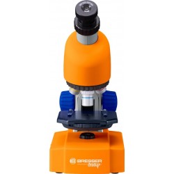 Bresser Optik Mikroskop Junior 40x-640x orange Kindermicroscoop Monoculair 640 x Doorvallend licht